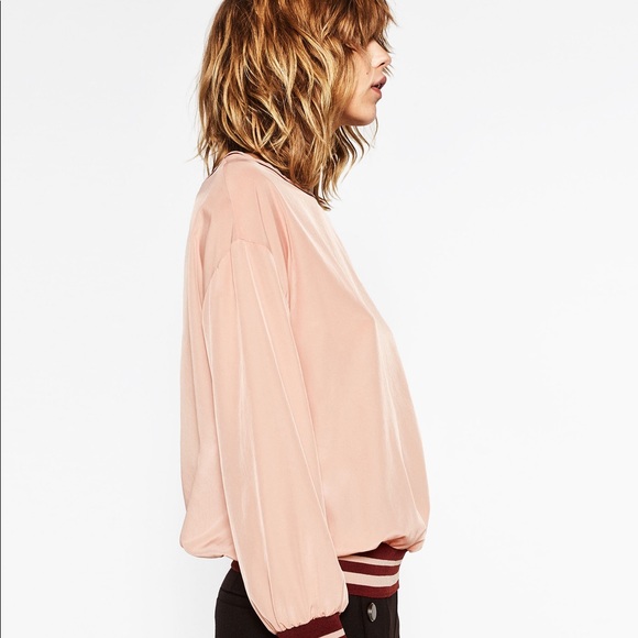 Zara Contrasting Rib Top - Picture 3 of 7